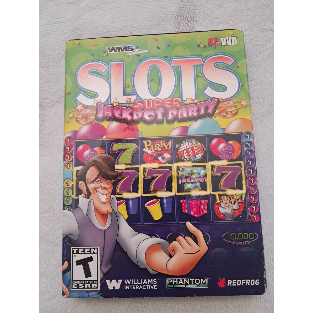 WMS Slots Super Jackpot Party PC DVD 15 Games Kronos Buffalo Spirit‎ Version 2.0